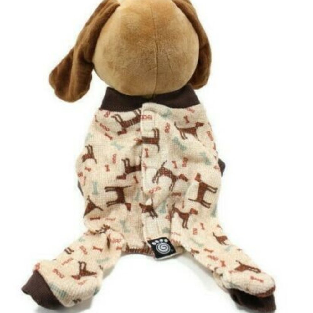 Pet Rage Us Designs Size M Pet One-Piece Brown